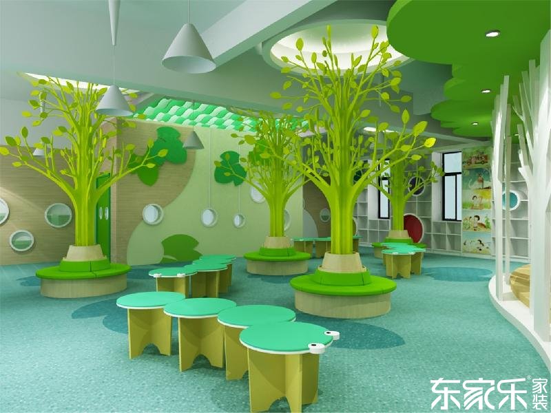 要想幼兒園裝修的像童話王國，長沙裝修公司提醒色彩這樣搭配就對(duì)了！
