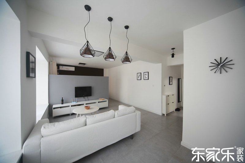 衡陽湘環苑90平現代簡約風格裝修案例